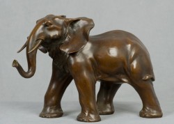 Picture of Elephant Bronze Figurine (Large)
