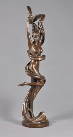 Picture of Scarf Dancer Nude Female Figure Bronze