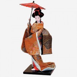 Picture of Japanese Lady with Parasol Doll