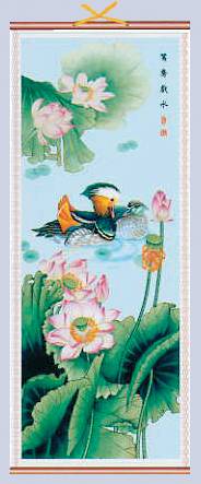 Picture of Mandarin Ducks Chinese Scroll