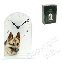 Picture of German Shepherd Glass Clock (Best of Breed)