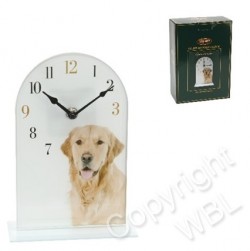 Picture of Golden Retriever Glass Clock (Best of Breed)