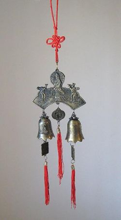 Picture of Double Bell - Guan Yin with Imps