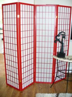 Picture of Red Shoji Screen