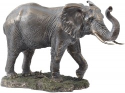 Large Bronze Elephant Standing